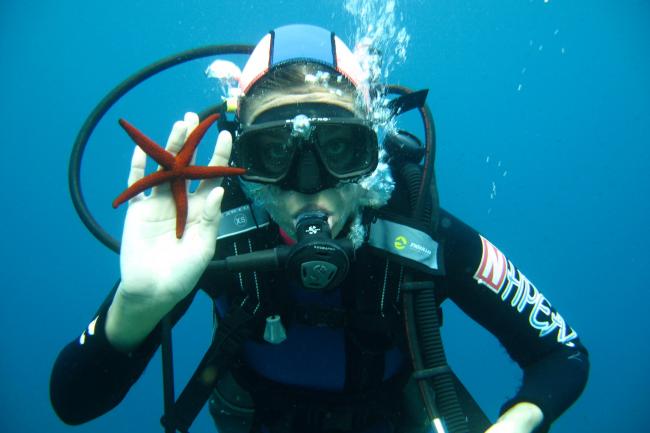 Diving in Paros