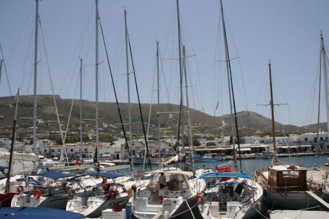 Staying in the port of Paros