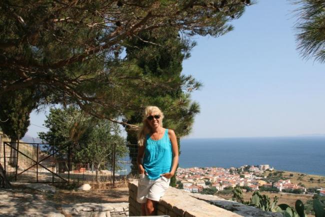 Walking along Samos island