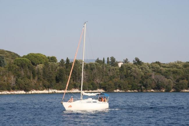 Yachting i det Joniska havet