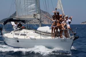 Sailing near Skopelos